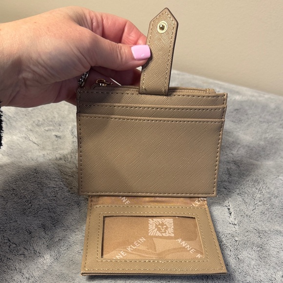 Anne Klein Saffiano Mini Wallet - Tan - New/Factory Plastic - Picture 5 of 8